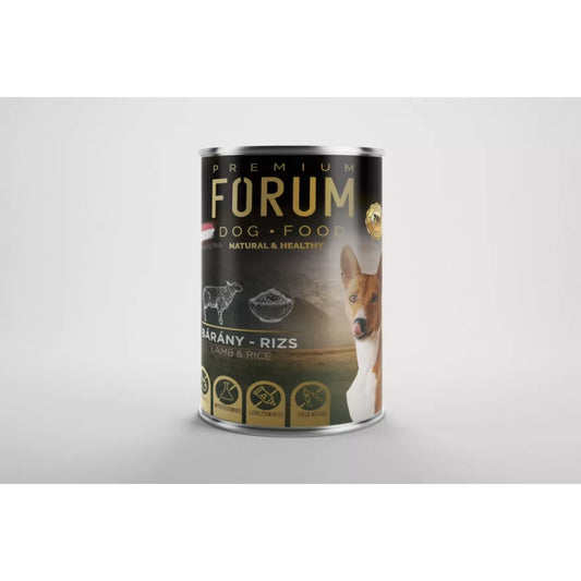 Forum kutyakonzerv 1240g bárány + rizs