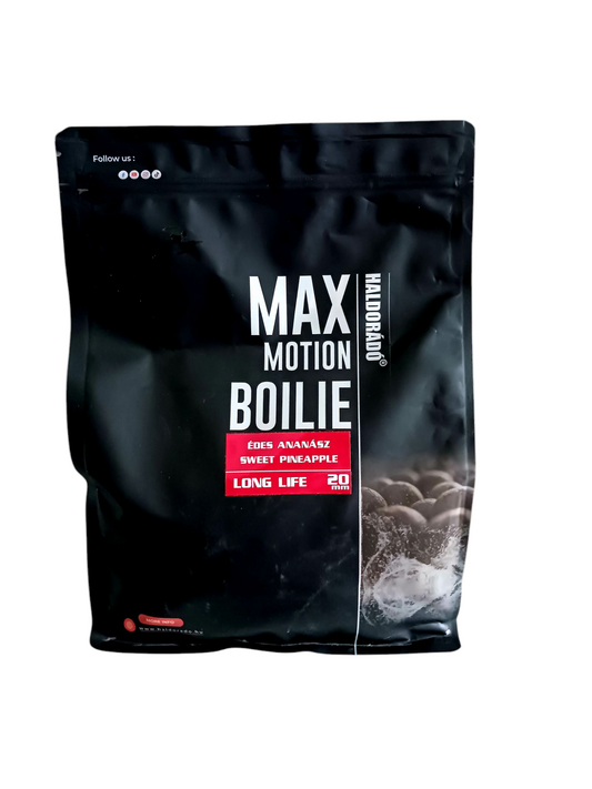 HALDORÁDÓ MAX MOTION Boilie Long Life 20 mm - Kókusz & Tigrismogyoró 800g